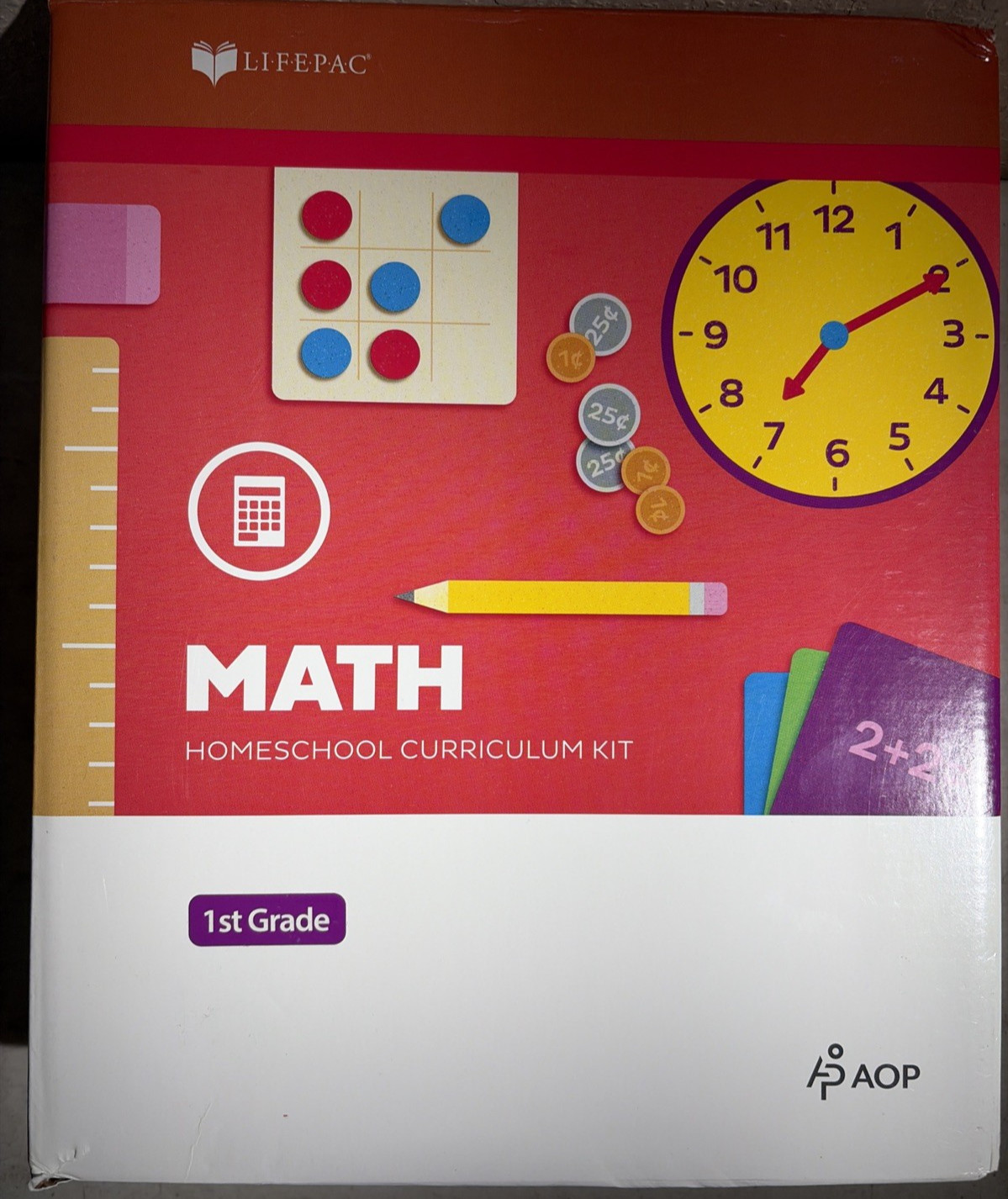 AOP Lifepac Math Homeschool Curriculum Kit 1st Grade Book (Missing Unit 1)