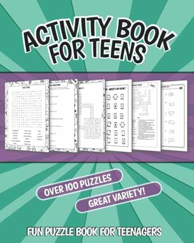 Activity Book for Teens: Fun – Paperback, by Brain Lane Puzzle – Very Good