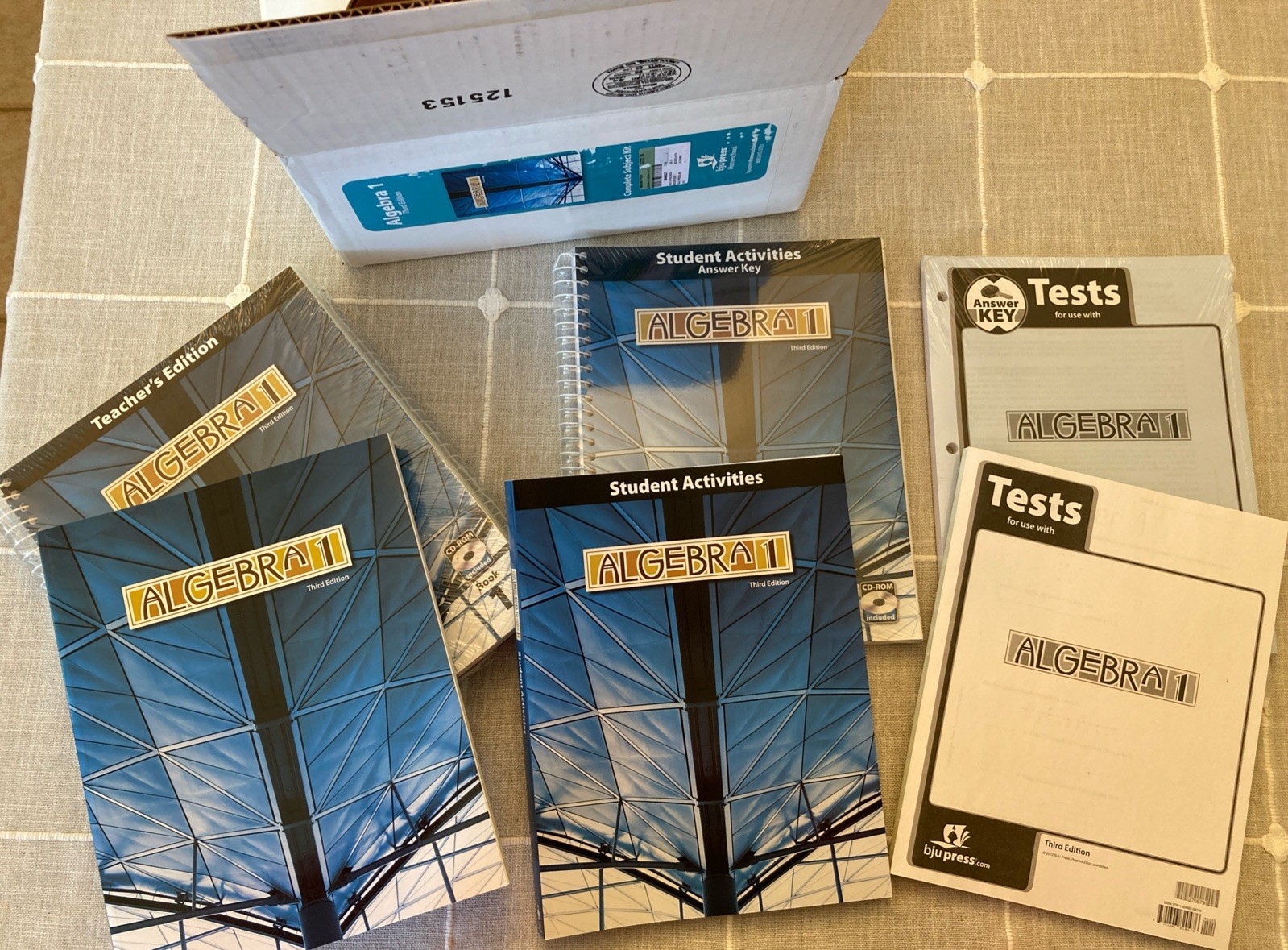 NEW BJU Press 9th grade ALGEBRA 1 Complete Subject Kit 3rd ed Box Set Math 9