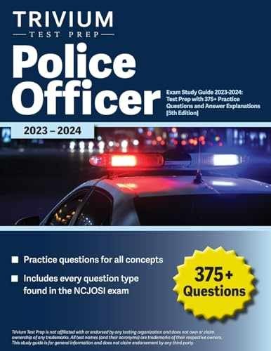 Police Officer Exam Study Guide 2023-2024: – Paperback, by Simon Elissa – Good o