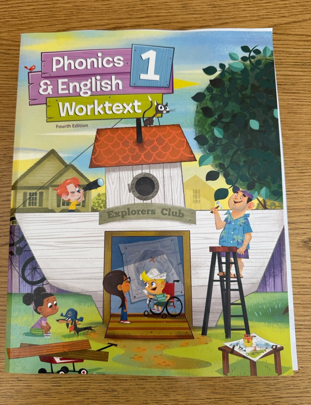 BJU Press Phonics & English 1 Worktext & Activities Workbooks Set 4th Ed
