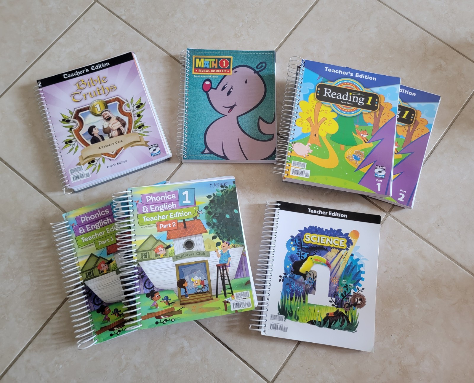 BJU Press Teacher’s Edition Set Grade 1 + Bible