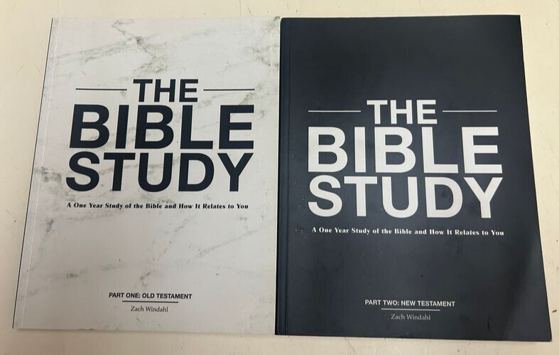 THE BIBLE STUDY Books Parts One & Two New & Old Testament by Zach Windahl