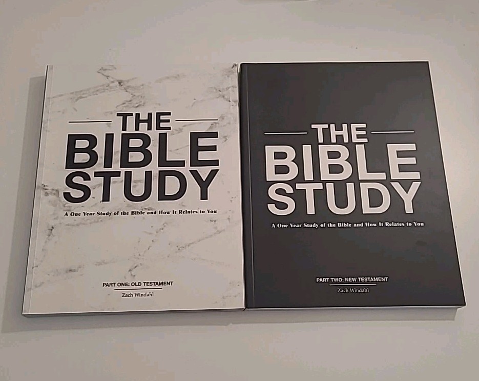 The Bible Study: A One Year Study Old And New Testaments Zach Windahl Lot Of 2