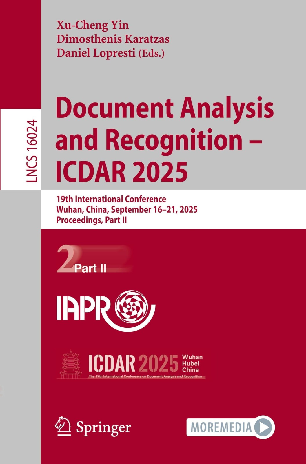 Document Analysis and Recognition ? ICDAR 2025: 19th International Conference, W