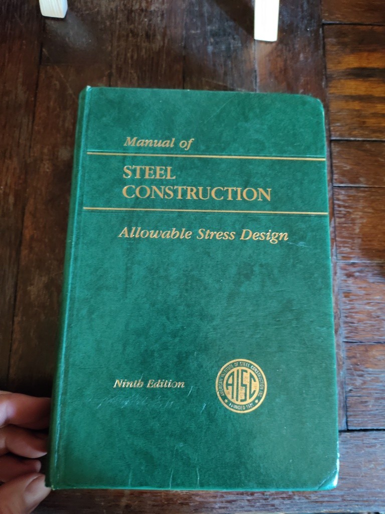 Manual Of Steel Construction Allowable Stress Design Ninth 9th Edition AISC