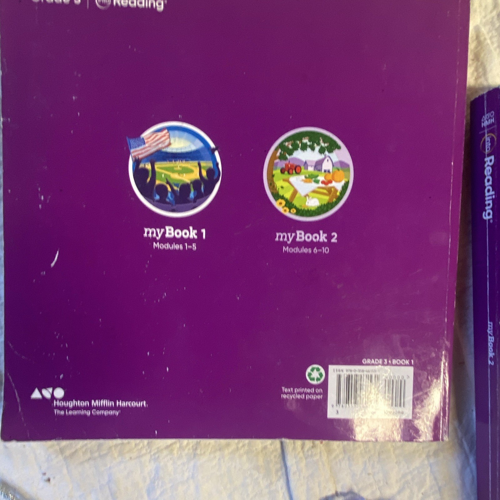 HMH Into Reading Grade 3 myBook 1 Modules 1-5 & myBook 2 Modules 6-10 PB