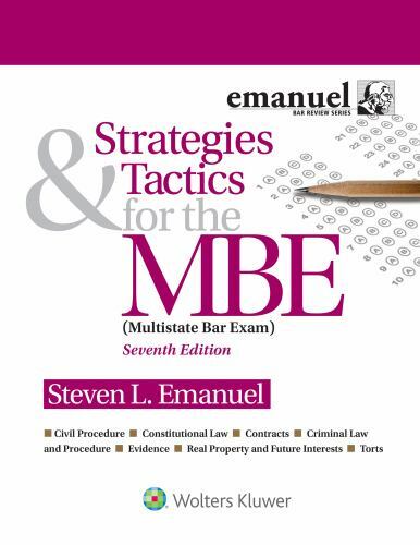 Bar Review Ser.: Strategies and Tactics for the MBE : Multistate Bar Exam by…
