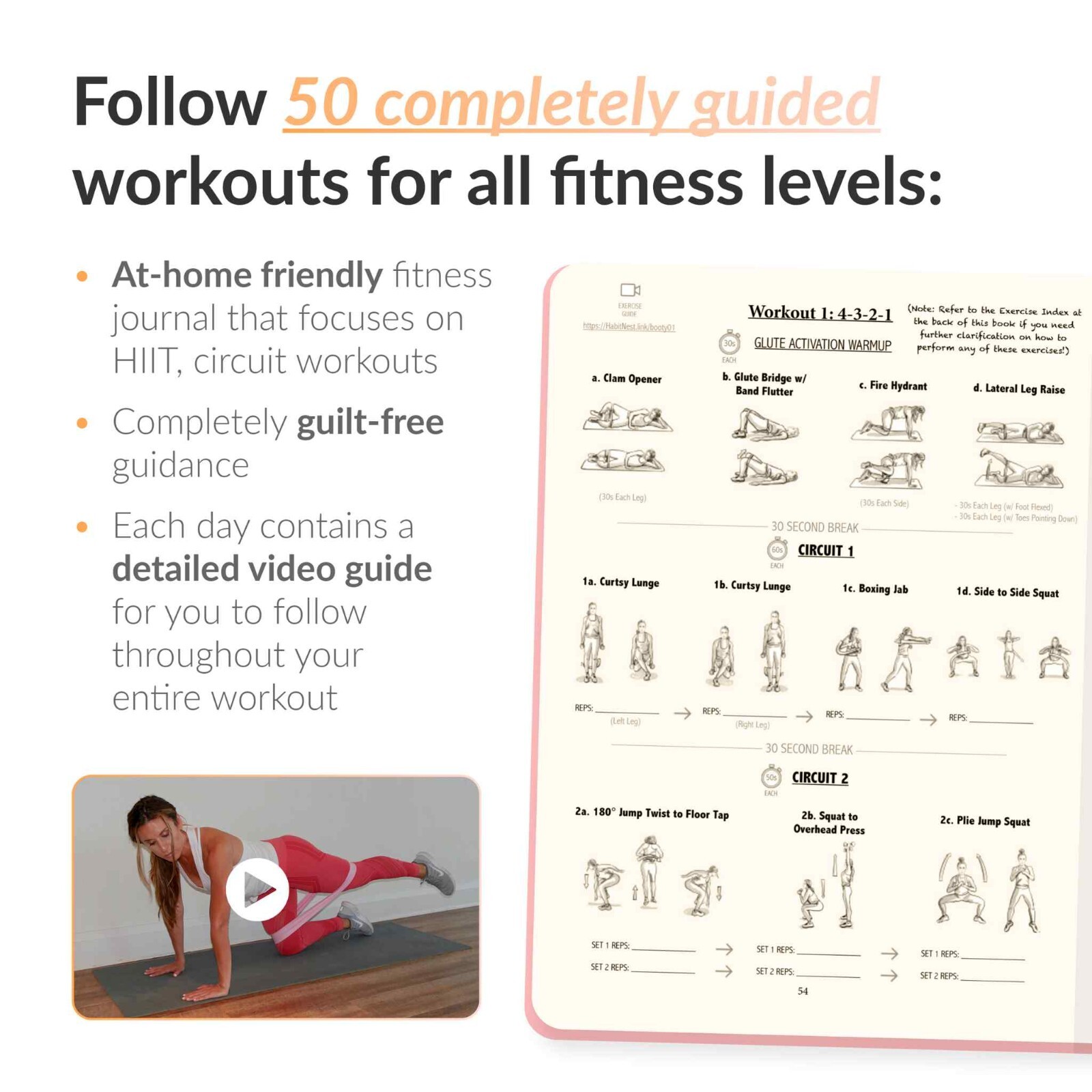The Badass Body Goals Journal by Habit Nest. Booty Shaping & Resistance Training
