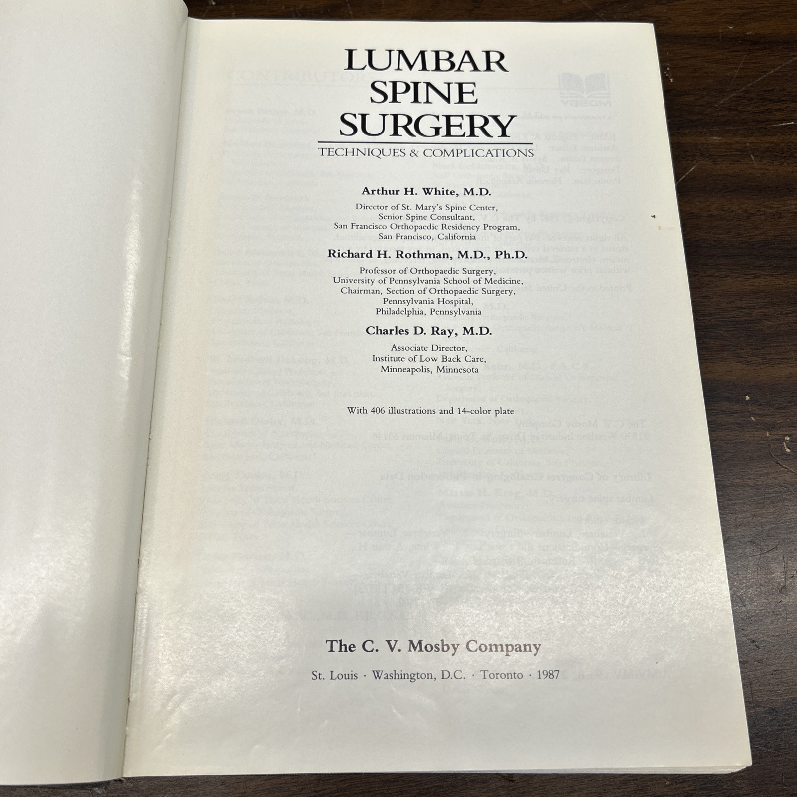 Lumbar Spine 2nd Edition Volumes 1 2 Medical Textbook Anatomy Orthopedic Surgery