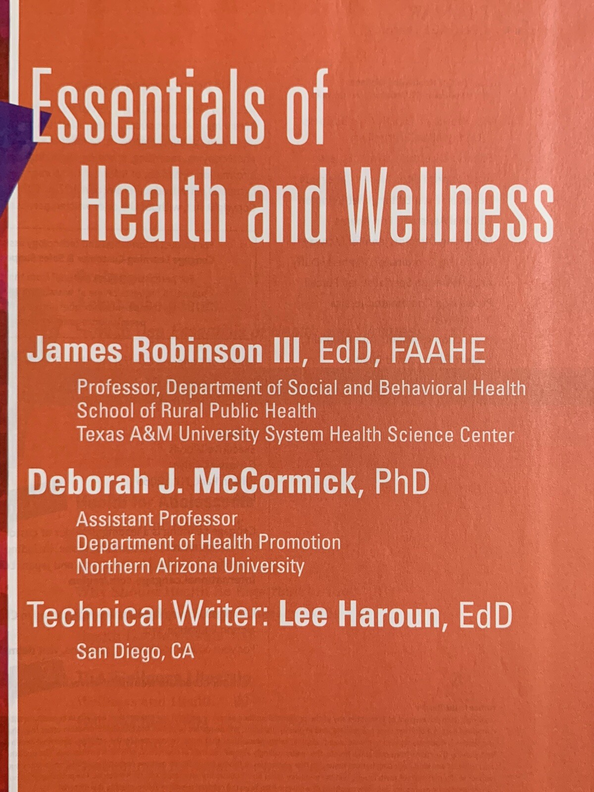 Essentials Of Health & Wellness ISBN: 9781401815233 Delmar Cengage Learning