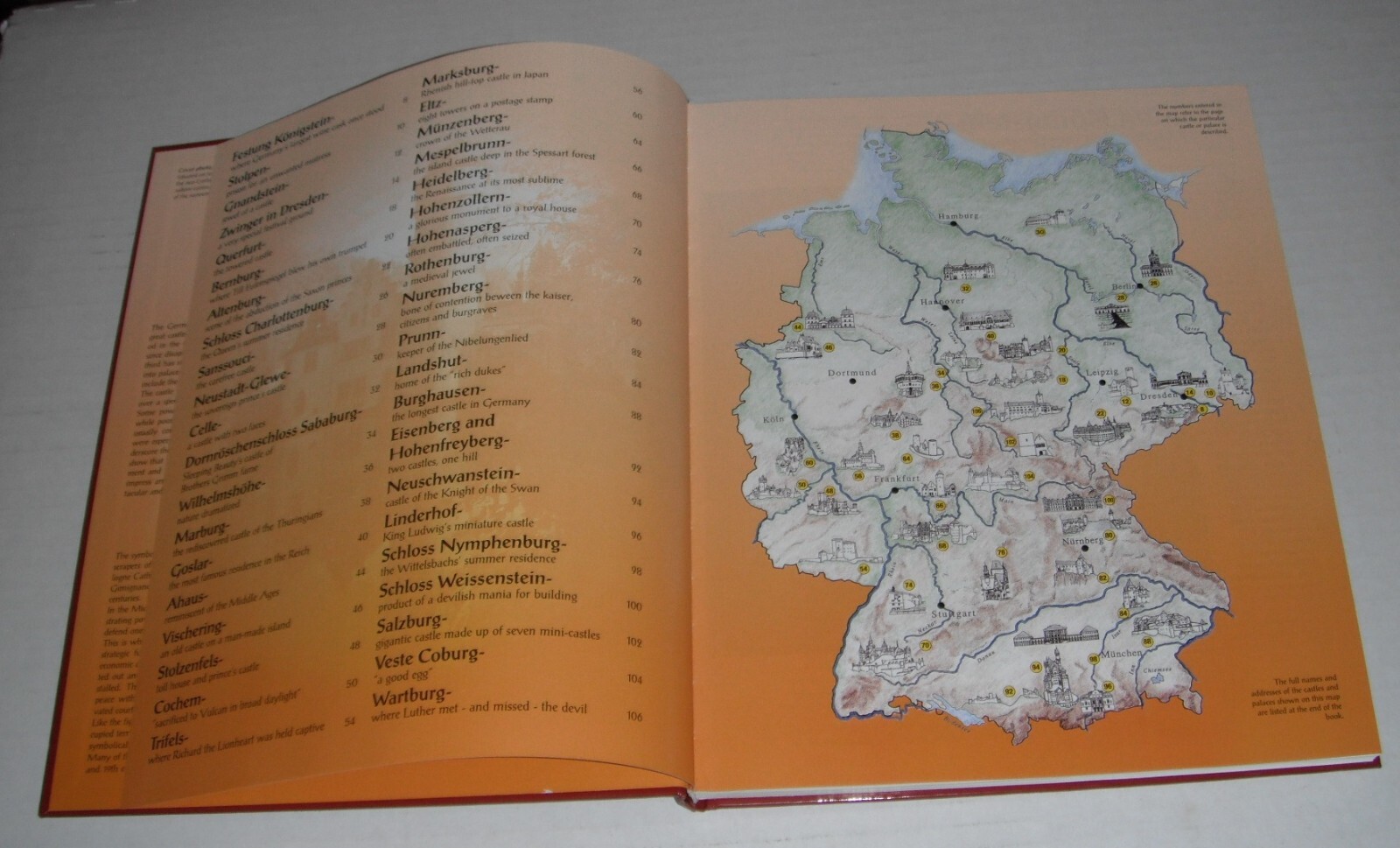 Castles and Palaces–Germany….circa 2004 Hardcover…approx 110 pages–no