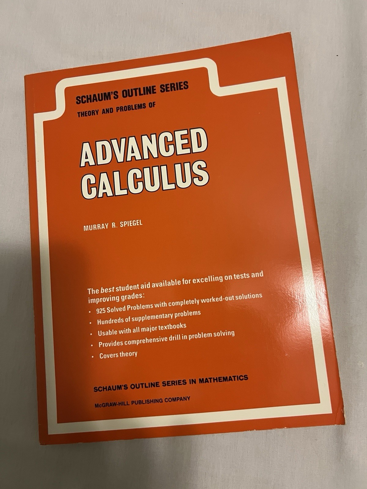 Schaum&rsquo;s Advanced Calculus by Murray R. Spiegel (1963)