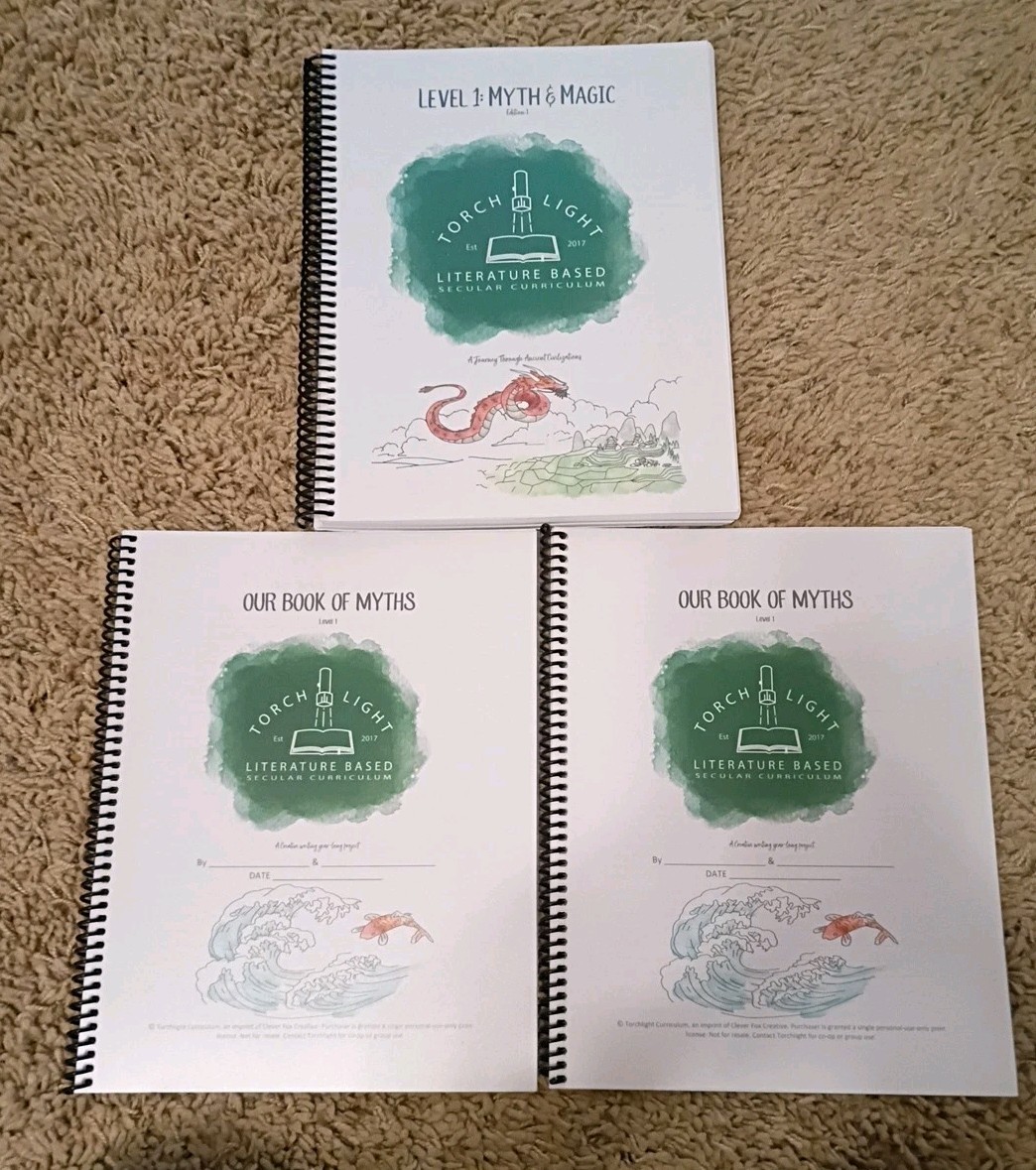 Level 1 Myth & Magic Torch Light Literature Based Secular Curriculum Ages 6-9