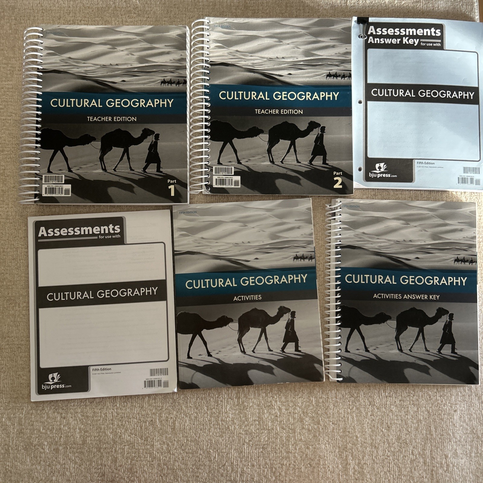 BJU Press Cultural Geography 5th Ed Set: Student Activities,Key,Teachers Ed,Test