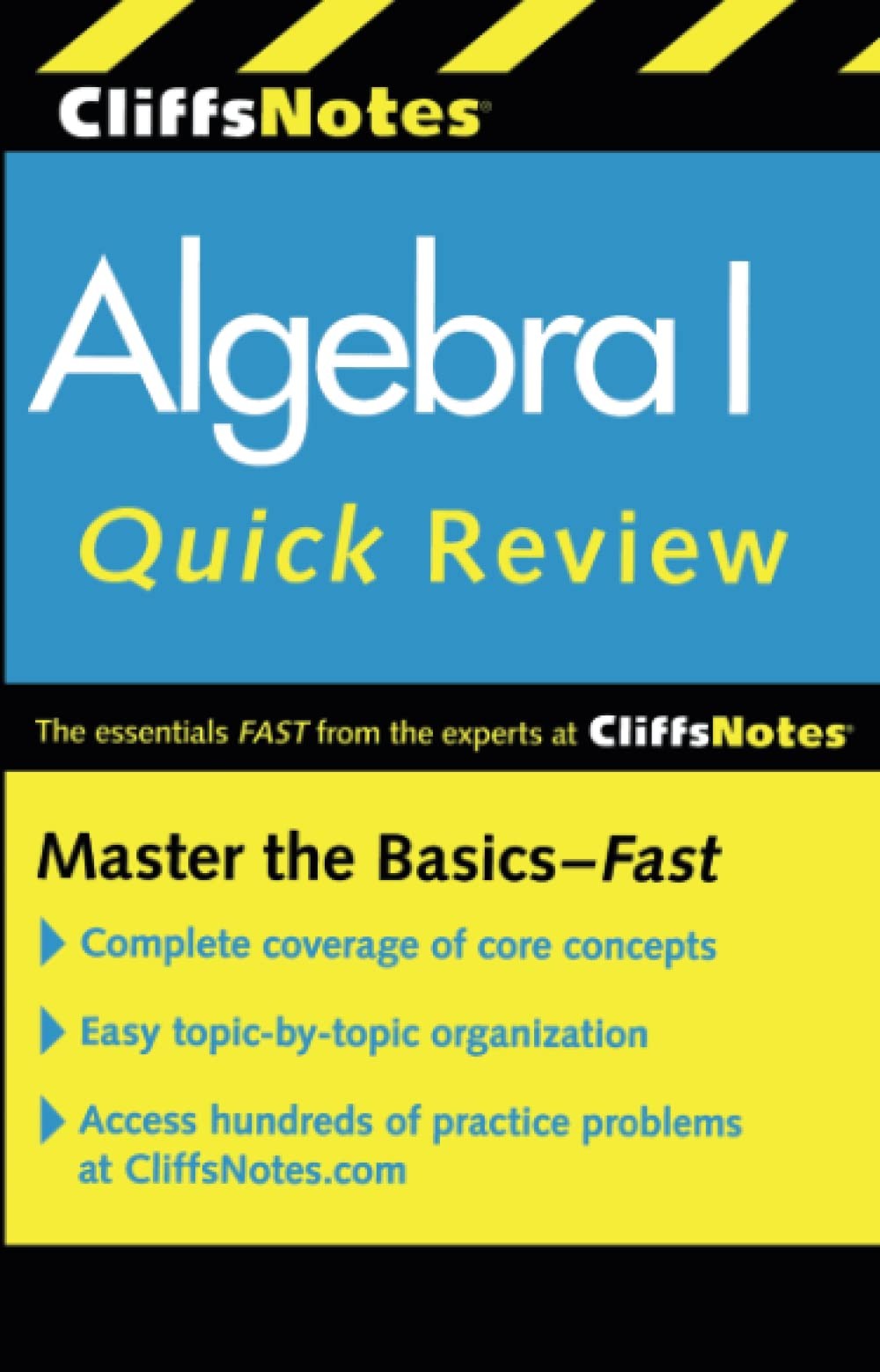 CliffsNotes Algebra I Quick Review: 2nd Edition – Bobrow, Jerry – Very Good …