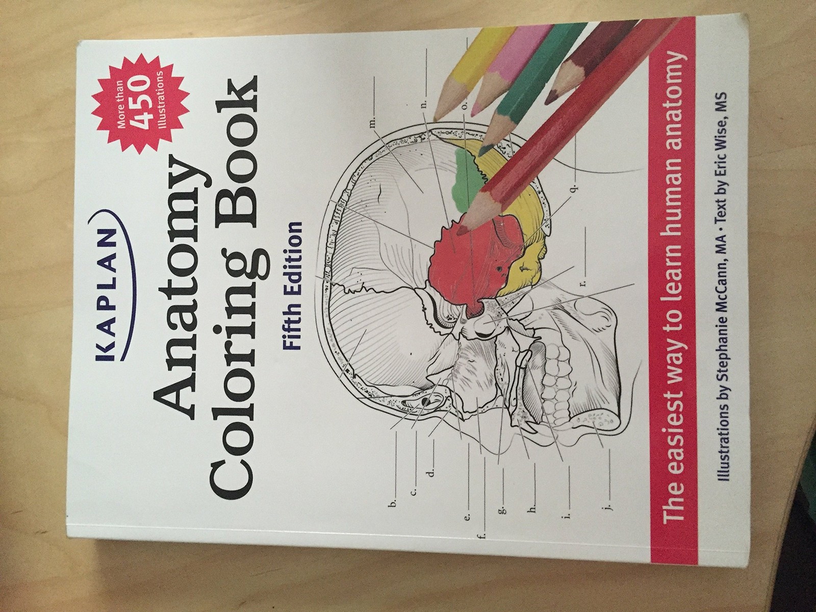 Anatomy Coloring Book – paperback McCann, Stephanie|Wise, Eric